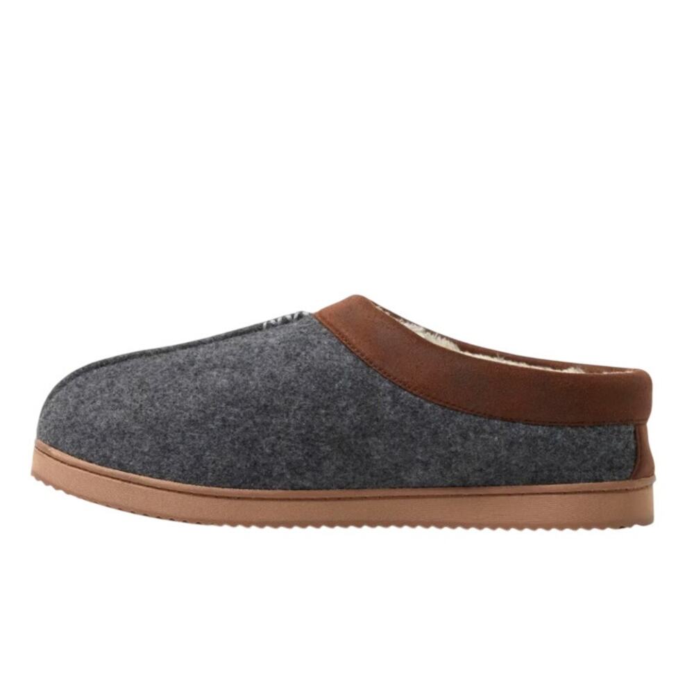 Dearfoams Mens Warner Clog Slippers US XL 13-14 EU 46.5 Grey NWT - Picture 2 of 12